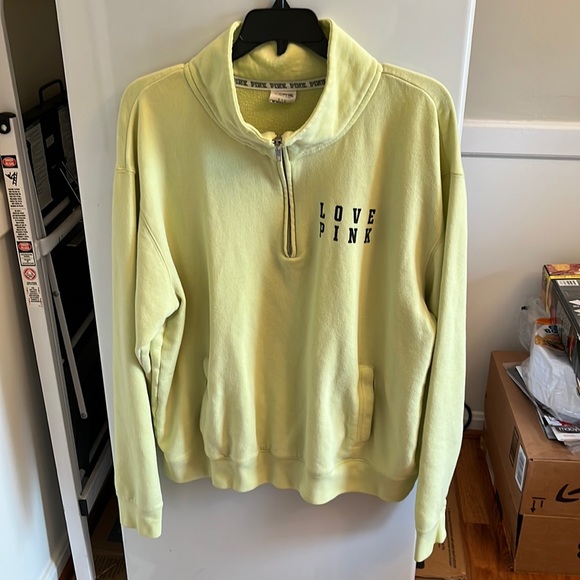 PINK Victoria's Secret Sweaters - Victoria’s Secret pink pull over sweatshirt with zipper